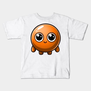 CUTE ORANGE PEA (ERVILHA LARANJA FOFA) Kids T-Shirt